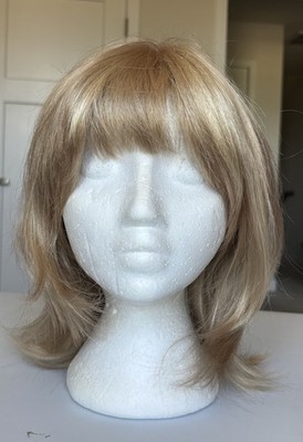 Henry Margu Hand-tied Lace Front Monofilament Wig Blonde Shoulder Length W/Bangs