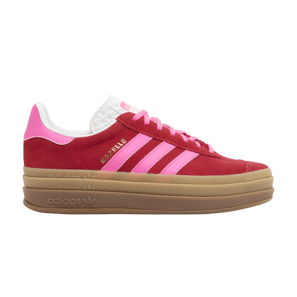 adidas Gazelle Bold Collegiate Red Lucid Pink (Women's)