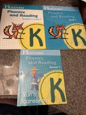 Horizons Phonics & Reading K, Reader 4 Van's Scarecrow & Teachers Guide 4