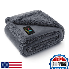 Waterproof Pet Dog Blanket for Couch, Bed - Reversible, Liquid  Pee Proof
