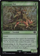 mtg lotr ent cards Elite Treefolk Deck - Mono Green - Lord of The Rings - Modern Legal - Custom Built - Magic The Gathering - Put a +1/+1 counter on target creature you control if its power is 4 or greater Generous Ent [Foil] #169 Prices