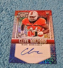 2015 Prizm Draft Picks Clive Walford Miami Rookie Autograph 9/25 #109