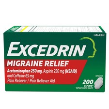 Migraine Relief Caplets to Alleviate Symptoms 200 Count