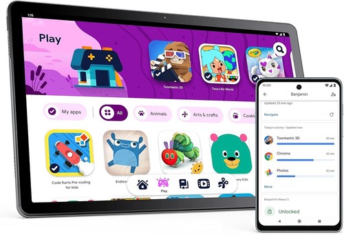 Lenovo Tab M10 HD 3rd Gen 10.1" FHD Tablet 4GB RAM 64GB Wi-Fi Grey - Afbeelding 6 van 10