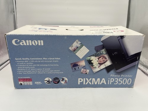 New Canon PIXMA IP3500 Digital Photo Inkjet Printer iP3500m with Ink Open Box - 第 2/10 張圖片