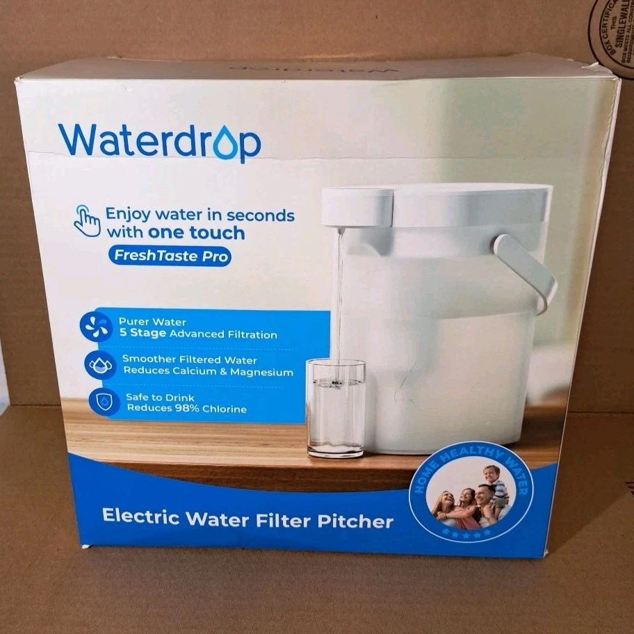 Waterdrop FreshTaste Instant Water Filter Pitcher, Rechargeable Powerful Dispens - Image 2 of 2
