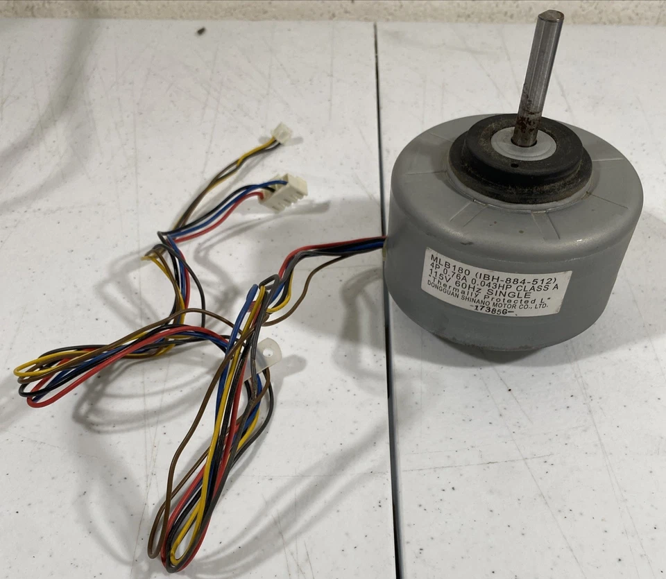 Genuine MLB180 (IBH-884-512) Evaporator Fan Motor for Sharp CV-P10NC AC Unit Foto 2 de 4