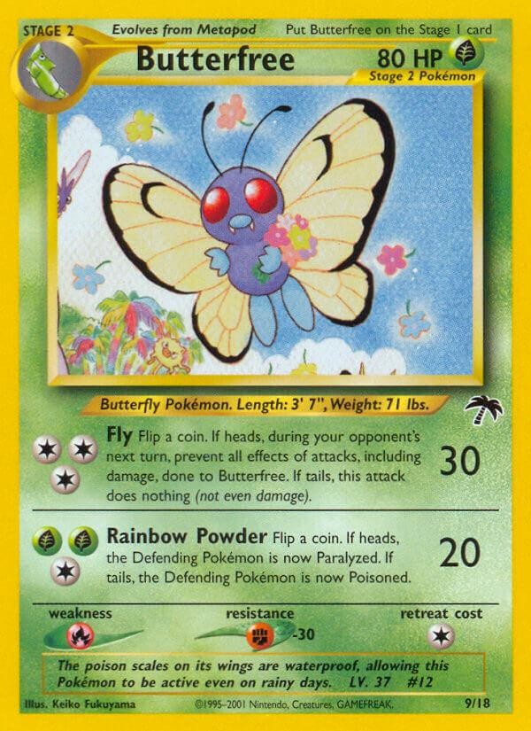 Pokemon Butterfree (9/18) Southern Islands NM