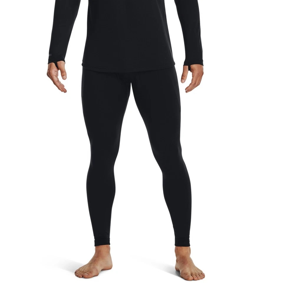 Under Armour 1343246 Men's Black UA ColdGear Base 3.0 Baselayer Leggings, Small - Image 3 of 4