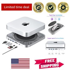 Elegant USB-C Hub  Stand for Mac Mini M1/M2   Expansion  Storage Solution