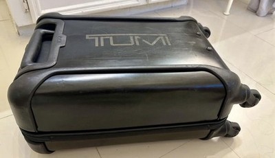 Tumi Black Hard Case Carry On Rolling Suitcase ABS Plastic 28120CB