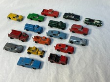 Lot Of 17 Vintage Tootsietoy Midget Series Metal Cars, 12 original, 5 painted