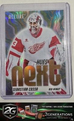 2025-26 Upper Deck Allure #HN-13 Sebastian Cossa Hues Next? Orange
