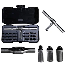 24 in 1 Magnetic Ratchet Screwdriver Set, DIY Mini Multi Bit Magnetic Screwdr...