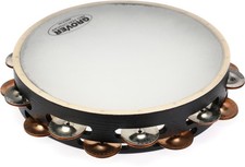 Grover Pro Percussion X Series Silver/Bronze Combo Tambourine - Dark Stain