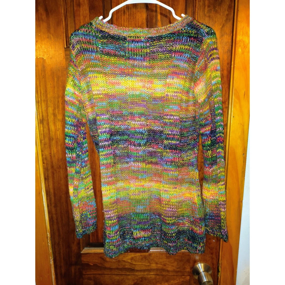 Женский цветной вязаный свитер Bobbie Brooks разноцветный размер средний - Изображение 3 из 4