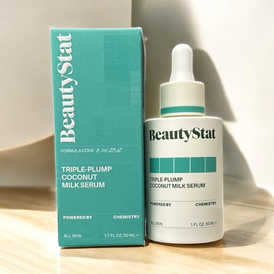 BeautyStat Triple-Plump Coconut Milk Serum Full Size 1.7 oz/50 ml NIB