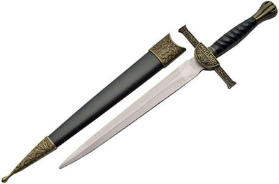 Supplies 211355 Mcleod Dagger, Black,Silver, 14 Inch