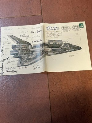 Originalautogramm von der NASA 1977-1981 von allen signiert