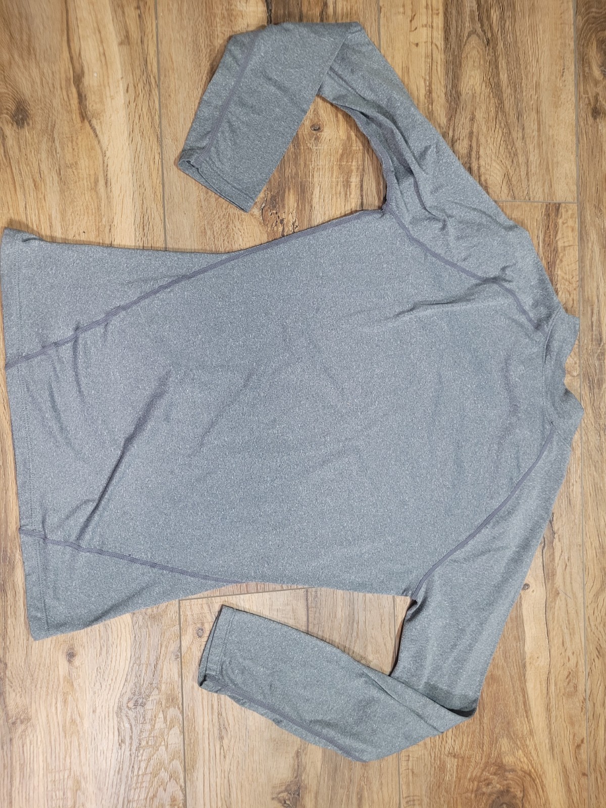 Devops Long Sleeve Gray Athletic Base Layer Shirt… - image 8