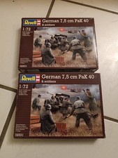 2 pezzi Revell 02531 German 7,5 cm PaK 40 & Soldiers 1:72 NUOVO IMBALLO ORIGINALE
