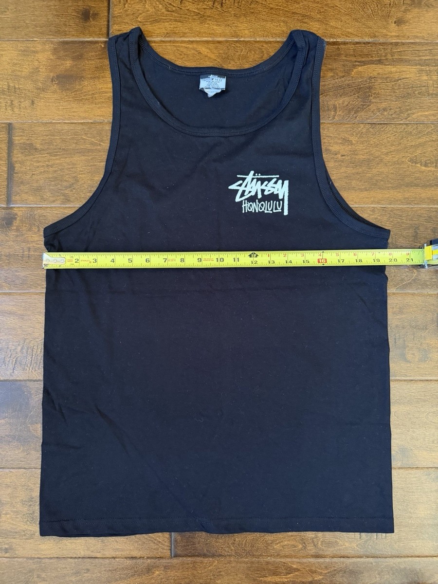 Stussy Honolulu Chapter Tank Top Size M New With Cut Tag Black | eBay
