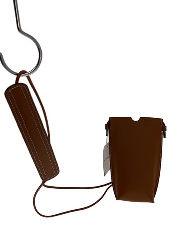 LOEWE GATE POCKET Shoulder Bag Leather Brown