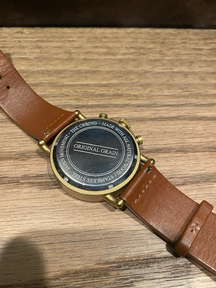 Reloj Original Grano Alterra Cronógrafo 44mm Piedra Koa Lavado Foto 3 de 4