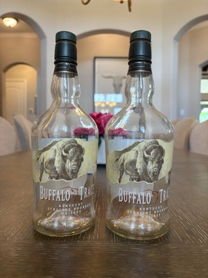 Buffalo Trace Bourbon Whiskey Kentucky 1000mL Bottle Empty Unwashed W/ Cork