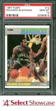 1987 FLEER #12 ROLANDO BLACKMAN MAVERICKS PSA 10 SET BREAK