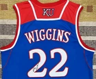 Andrew Wiggins Signed Autograph Kansas Jayhawks NCAA Jersey NBA Canada Heat