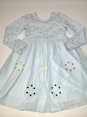 Hanna Andersson Frozen II Long Sleeve Tulle Dress size 140 (10) | eBay