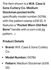 Case XX Pocket Worn Old Red Bone Corn Cob medium Stockman Knife 63188SS (8 dot) — photo 10