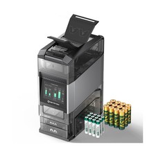 Ostation 2 Pro AA AAA Rechargeable Battery Charging Station w/ 24 Batteries