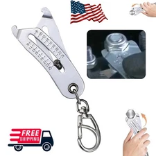 Bolt and Nut Identifier Gauge Size Gauge Precise Bolt Size Finder Keychain Tool