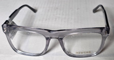 Reverb 55-22-155 Black Smoke Crystal Rectangle Eyeglasses Rvm01563wm Reverb 55-22-155 Black Smoke Crystal Rectangle Eyeglasses Rvm01563wm