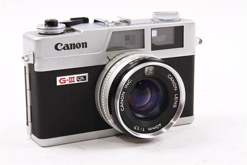Used Canon Canonet QL17 G-III 35mm Film Rangefinder Camera (PARTS/REPAIR)