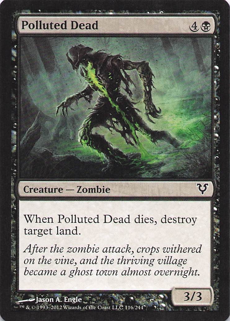 Avacyn Restored #116 Polluted Dead FREE SHIPPING