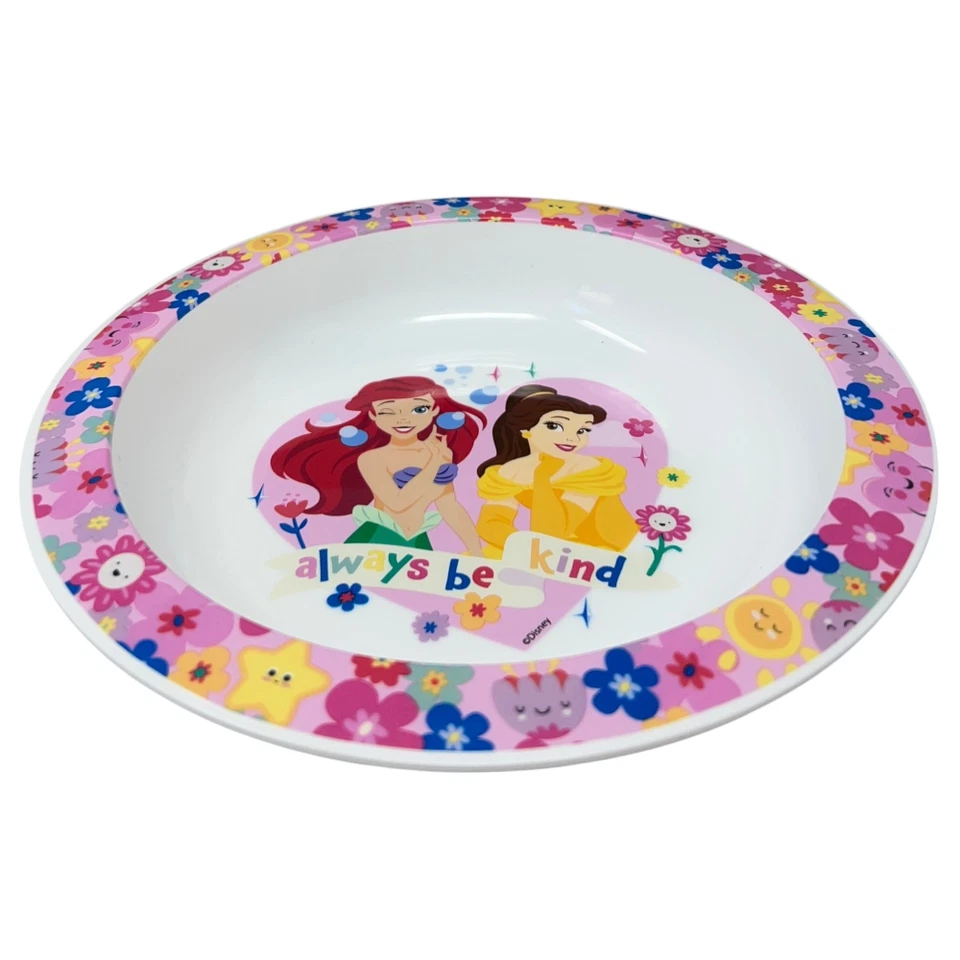 PIATTO FONDO PRINCIPESSE DISNEY STOVIGLIA 20CM PLASTICA RIUTILIZZABILE MICROONDE - Immagine 2 di 3