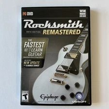 Rocksmith Guitar 2014 Edition PC Windows/Mac Two Disc Key Code Included No Cable