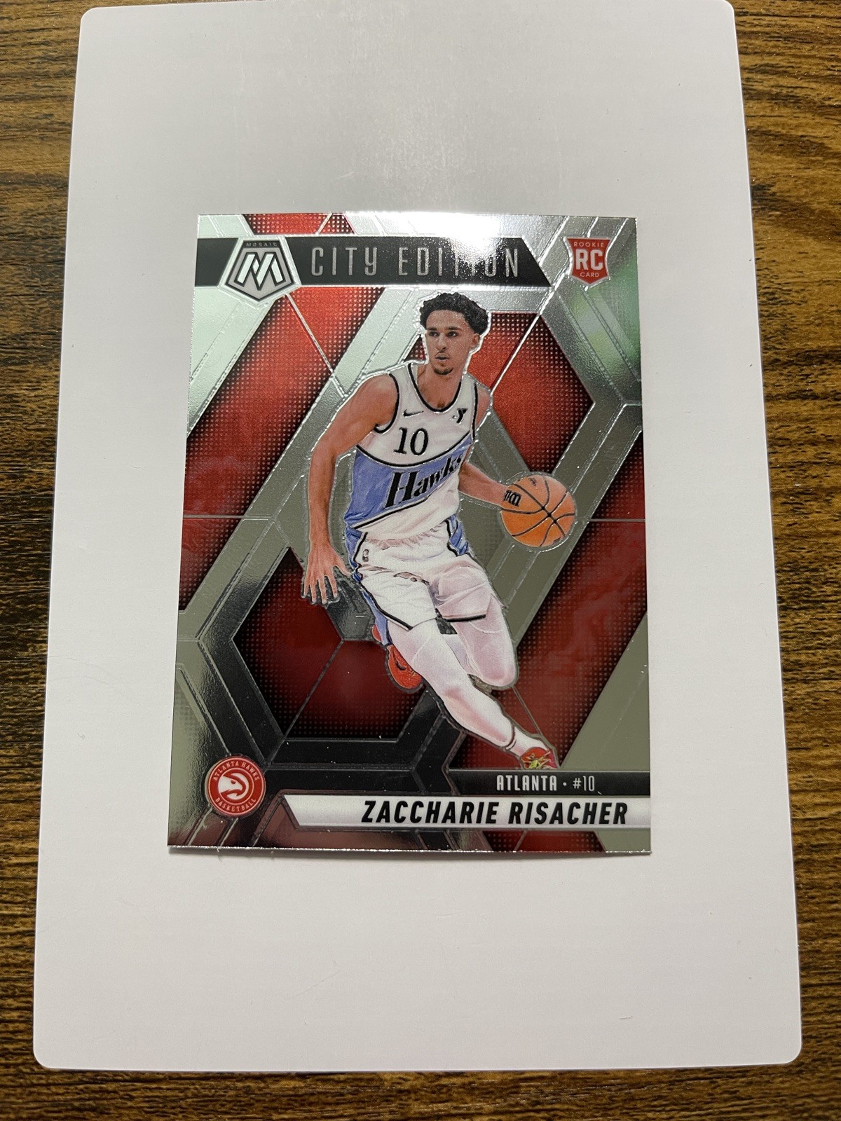 Zaccharie Risacher Rookie Card City Edition 2024-25 Panini Mosaic #274