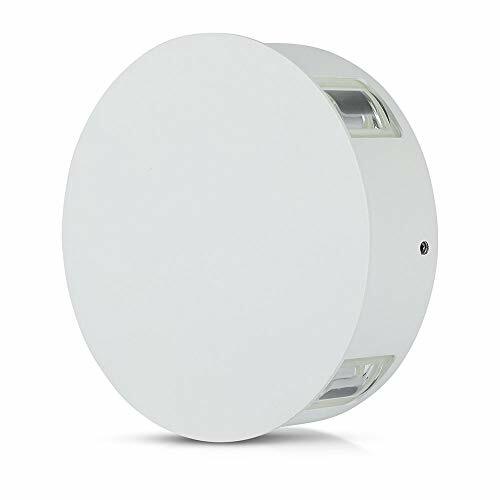 Lampada da Muro LED 4W, Wall Light Ip65 Forma Rotonda, 3000K (i0Q)