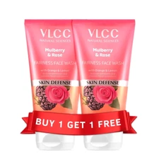 VLCC Natural Science Mulberry & Rose Fairness Facewash 300 ml Free Shipping