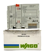 WAGO CORPORATION 750-343 PROFIBUS-DP ECO FIELDBUS COUPLER I/O MODULE