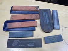 4 Small Norton Sharpening stones from Watchmaker 1 Wedge Shape + 2 Others