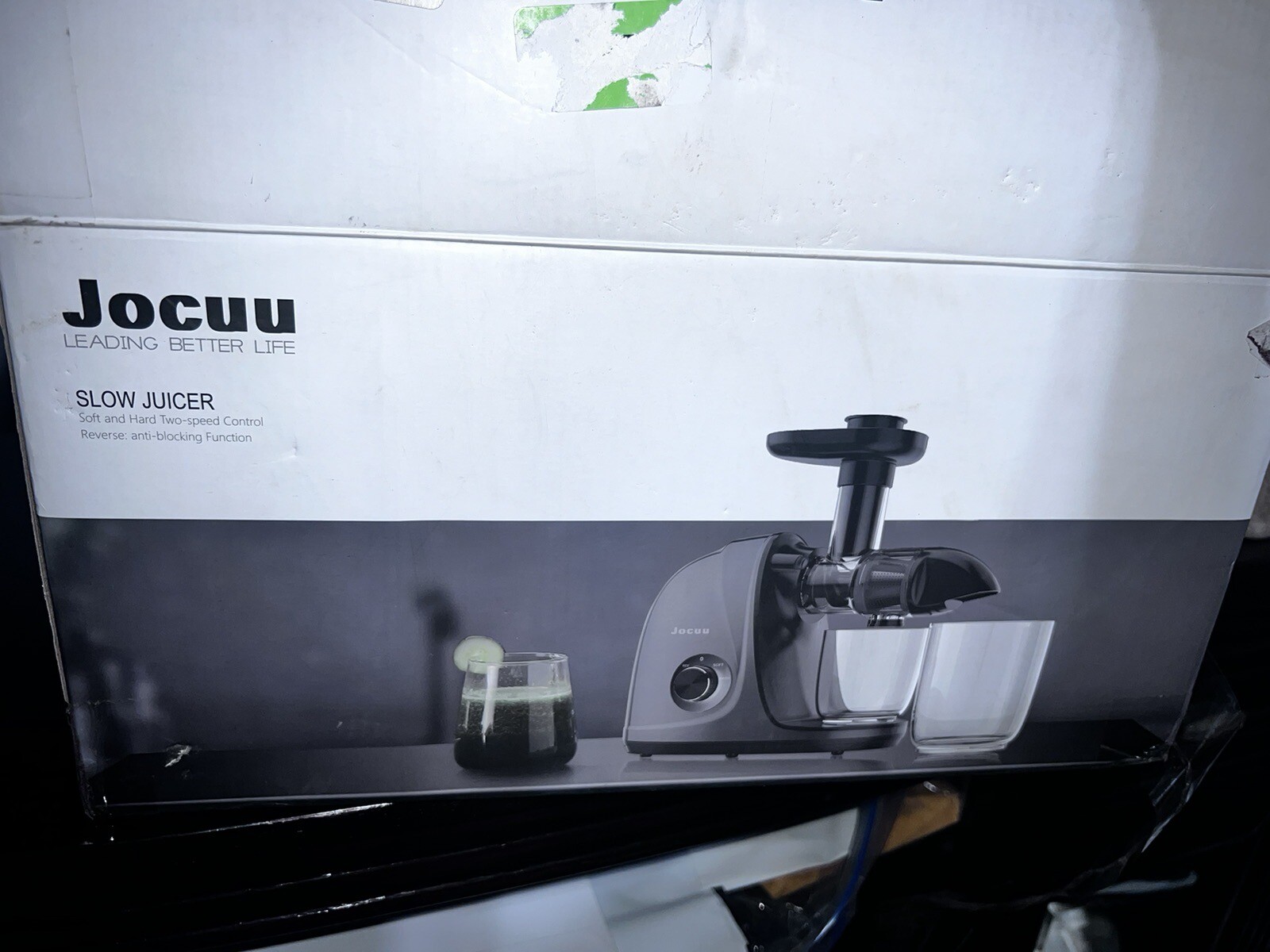 Slow Masticating Juicer with Soft/Hard Modes Easy to Clean Quiet Motor 