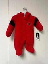 Chicago Bulls Baby/Toddler Hoodie Bodysuit- Brand New (Choose Size)