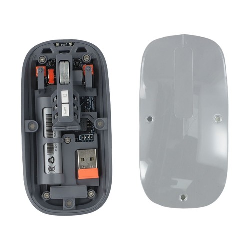 Transparente USB-Maus mit verstellbarem DPI 2400 und wiederaufladbarem Akku - Bild 60 von 63