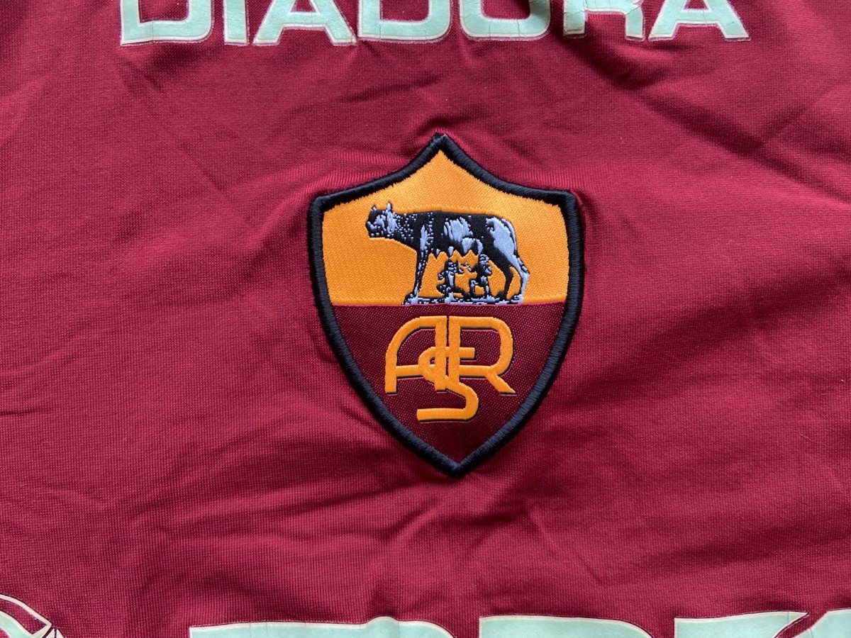 ROMA 2003 2004 HOME FOOTBALL SHIRT SOCCER JERSEY DIADORA sz