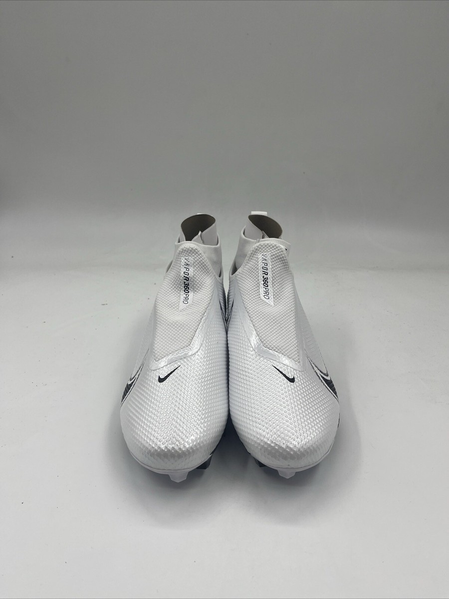Nike Vapor Edge Pro 360 White/Black Football Cleats AO8277-100